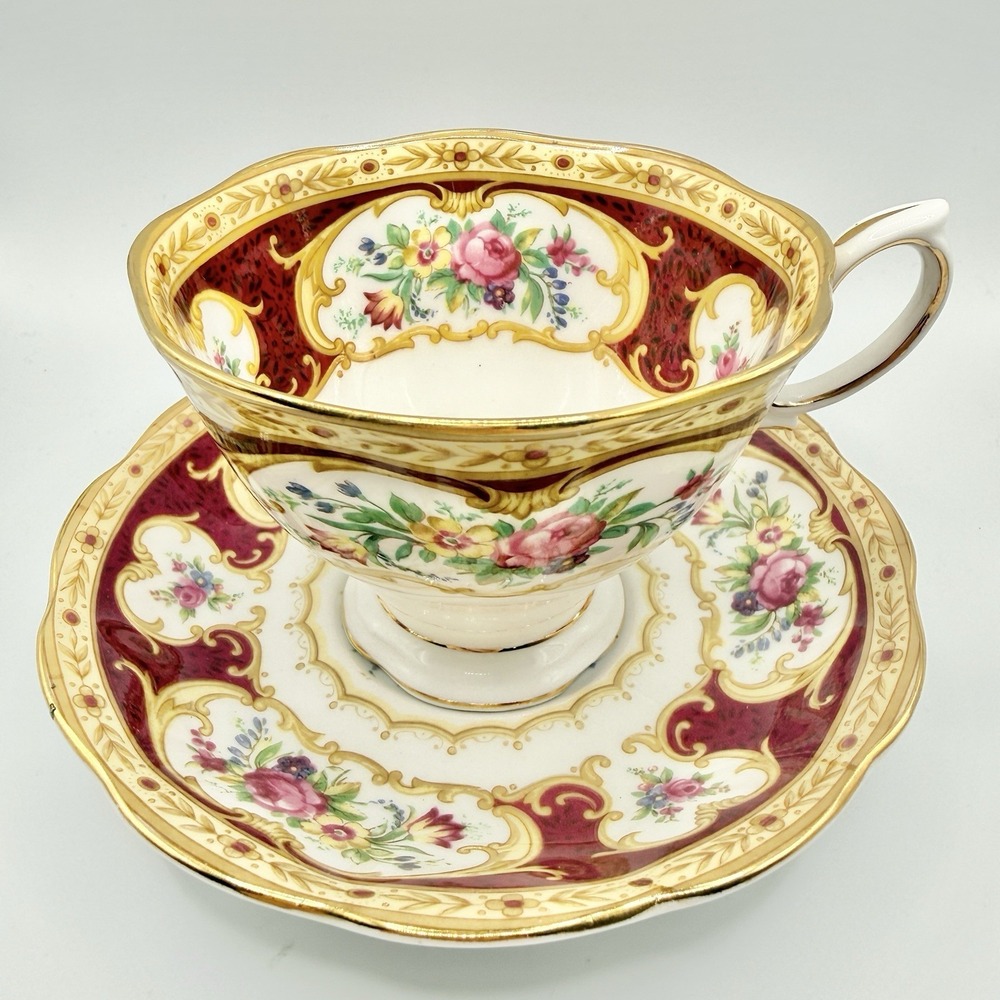 Royal Albert Lady Hamilton Tea Cup & Saucer Crown Bone China England